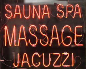 Sauna Spa Massage Jacuzzi by Thomas Hawk is licensed under CC BY-NC 2.0